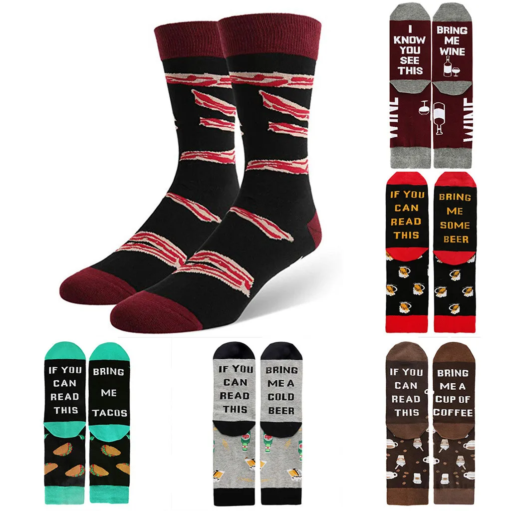 Изготовленные на заказ мужские и женские винные носки если вы можете прочесть