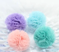 250pcs mini pastel color mix tulle pom pom decorations party shower wedding photo backdrop diy material for ponytail holder