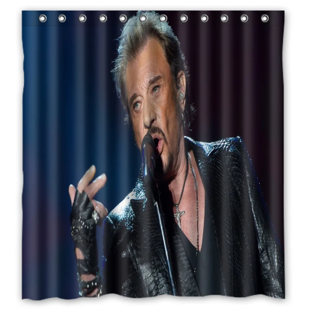 Vixm занавески для душа s Johnny Hallyday полиэстер ткань Ванная комната занавески 66x72 дюймов