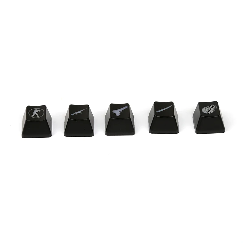 5 pieces SIANCS DIY CS GO игровые колпачки, клавишные колпачки CSGO для ключей, игровые аксессуары для ключей, ABS колпачок для механической клавиатуры - Цвет: 5 pieces
