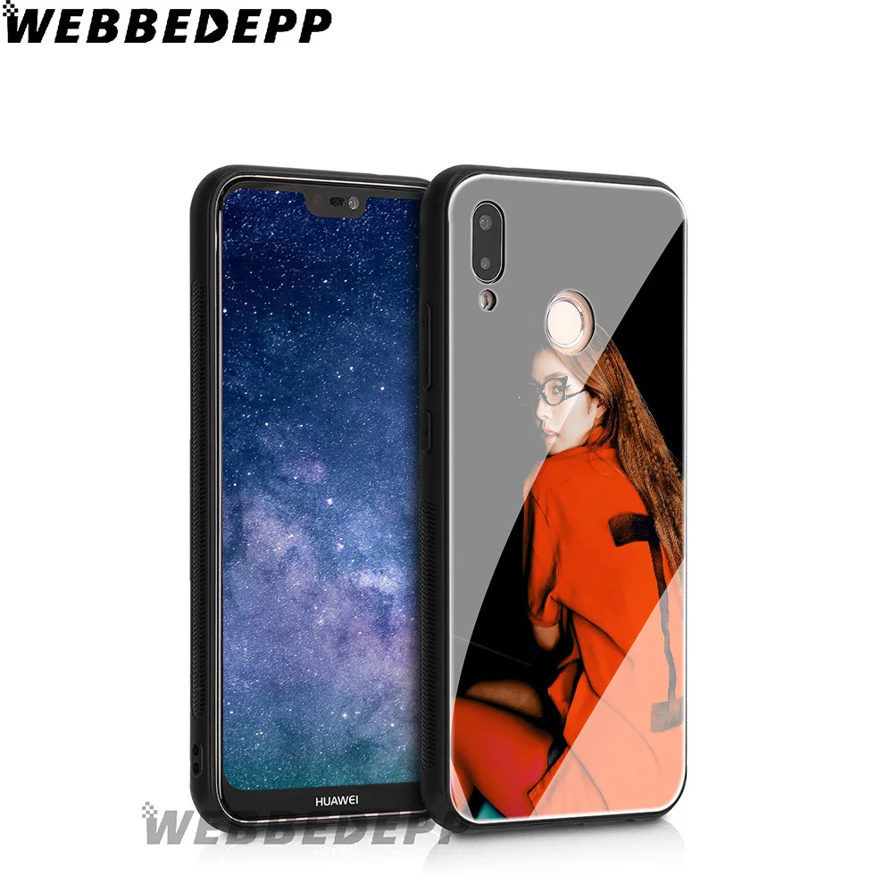 WEBBEDEPP красный бархатный поп чехол из закаленного стекла для Huawei Mate 20 P20 P10 P Smart 2019