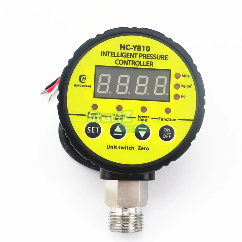 DC24V 0-1Mpa переключатель давления для воздушного компрессора цифровой манометр
