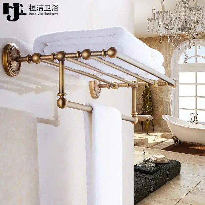 Аксессуары для ванной комнаты из античной латуни набор инструментов с резьбой