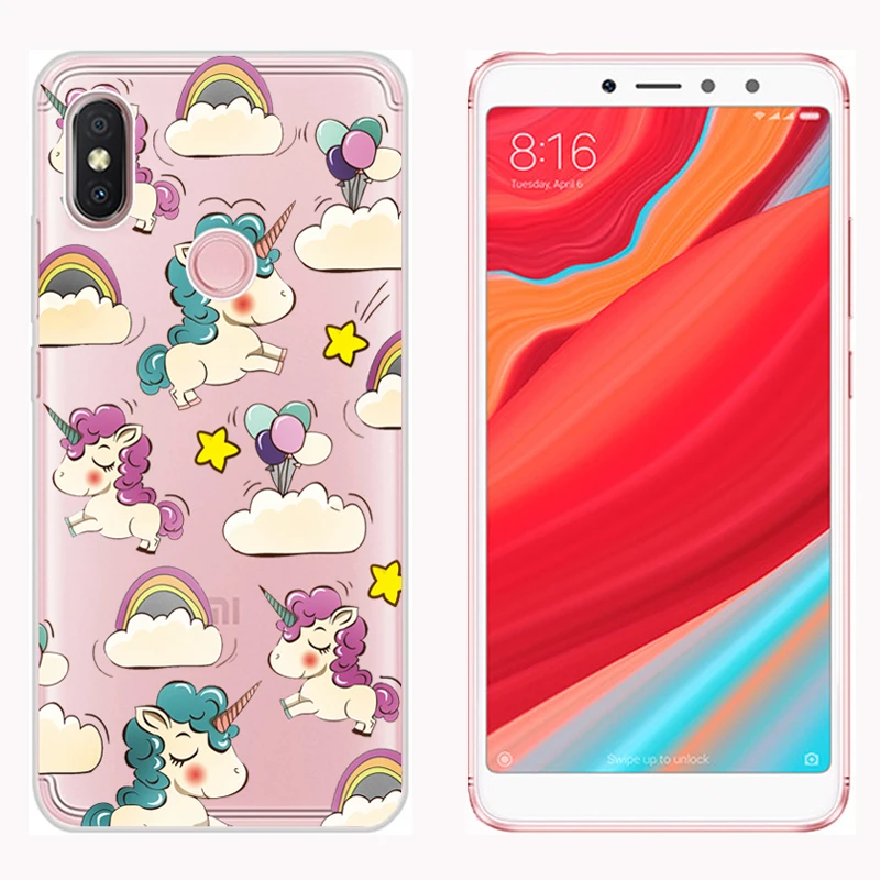 Мягкий чехол из ТПУ для Xiaomi Redmi S2 5 99 дюйма прозрачные силиконовые чехлы с рисунком