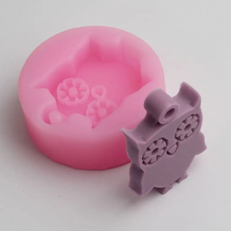 Silicone Molds for Concrete Owl Aroma Plaster Gypsum Sheet Molds Concrete Pendant Molds