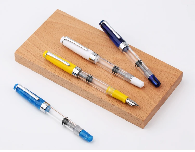 Перьевая ручка Penbbs Moonman Piston 309 дюйма большой емкости прозрачный акриловый тонкий