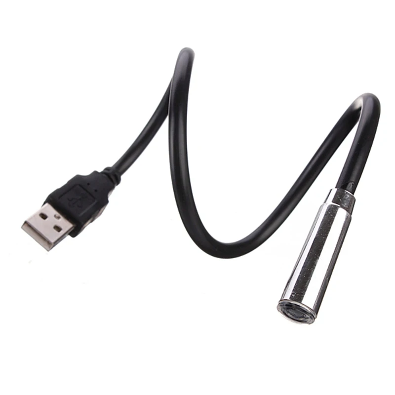 Мини Черный Портативный Гибкий USB СВЕТОДИОДНЫЙ светильник фонарь флэш для ПК