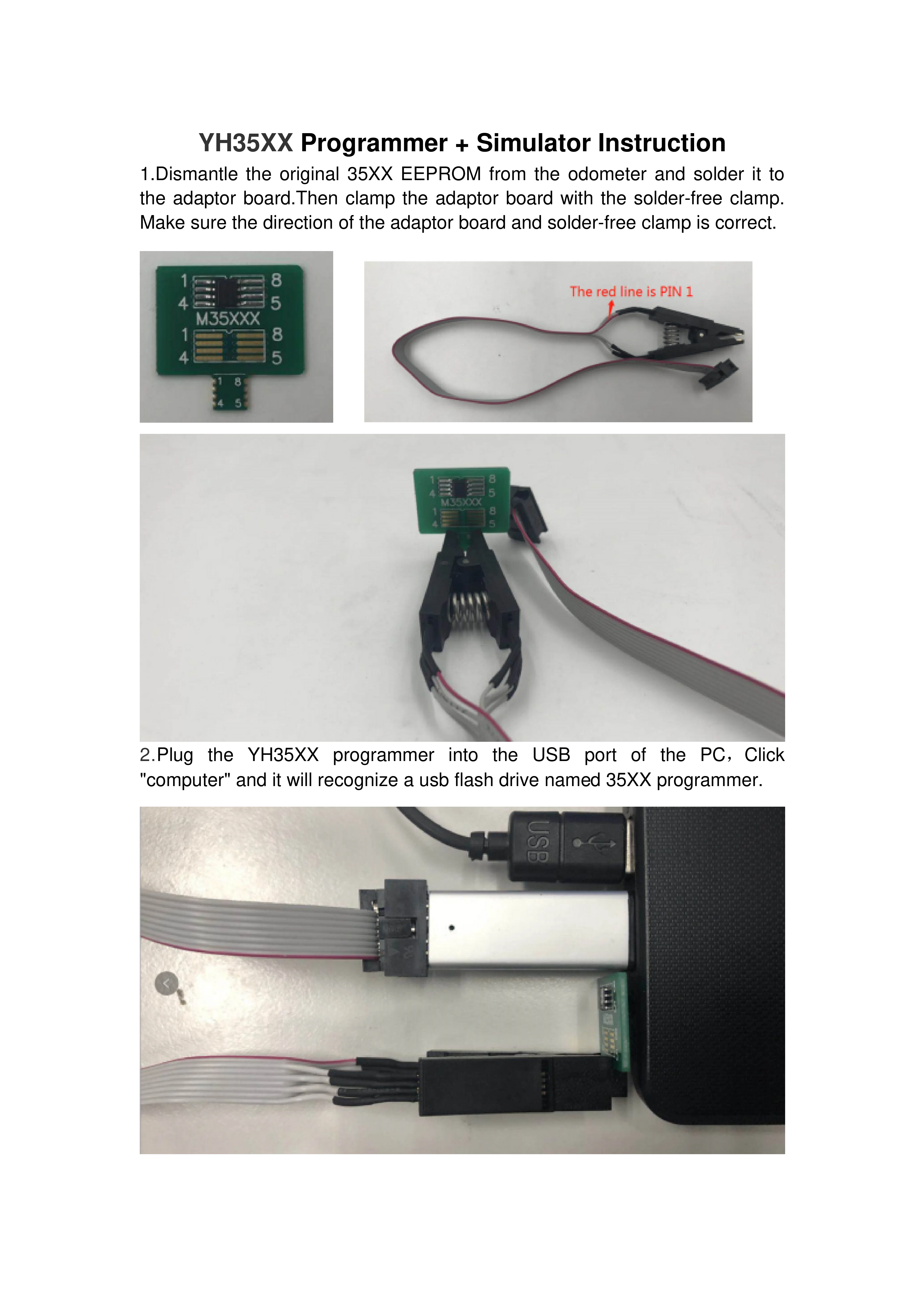 Yanhua YH35XX программист+ симулятор поддержка 35160WT/35128WT EEPROM F шасси одометр 35128WT G шасси VDO одометр