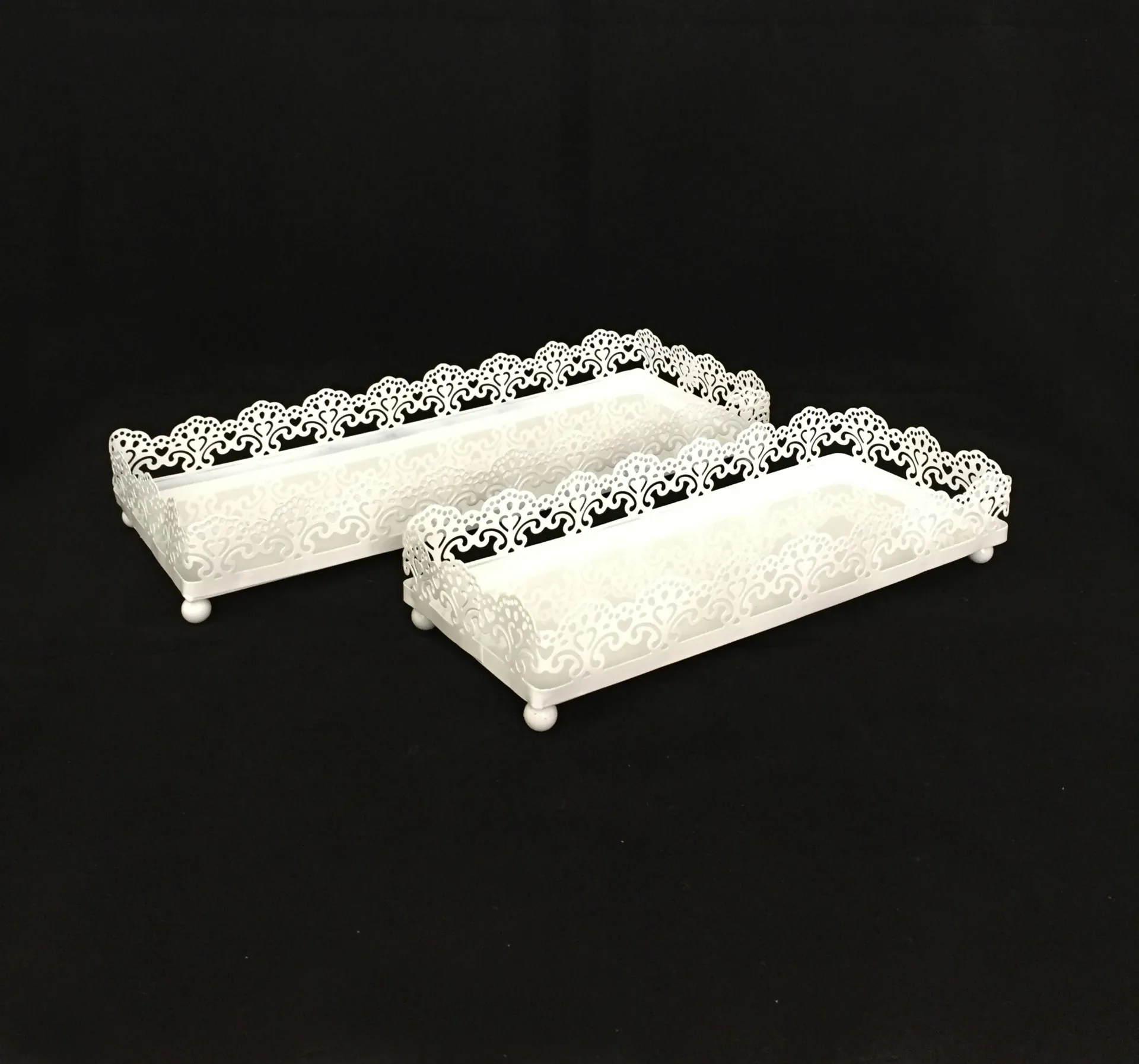 2 шт. белый кружевной Железный поднос для кекса подставки свадебного торта посуда