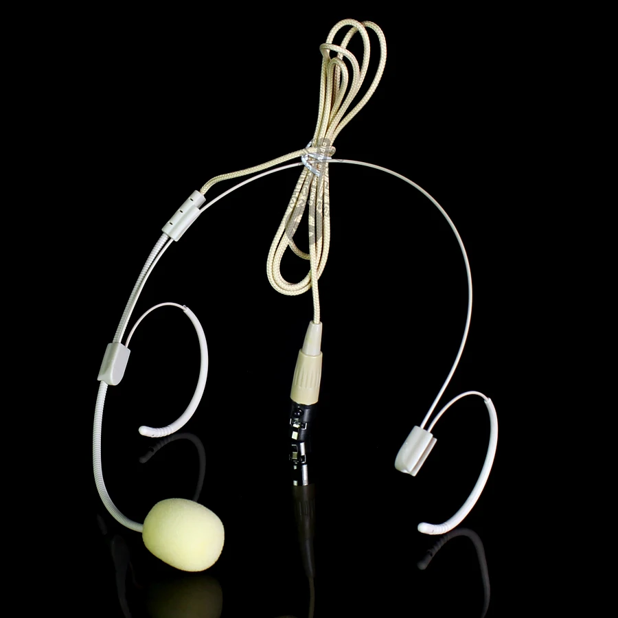

Mini XLR 4 Pin TA4F Double Earhook Microphone For SHURE Wireless Beltpack Transmitter ULXP4 GLXD4 GLXD4R GLXD14 GLXD6 GLXD1 UR4S