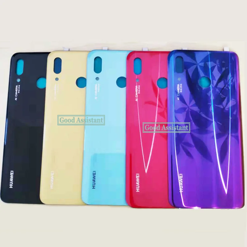 Для huawei Nova 3 Nova3 PAR-AL00 PAR-LX9 PAR-L29 PAR-L11 PAR-LX1 задняя Батарея крышка дверца батарейного Корпус чехол сзади Стекло запчасти