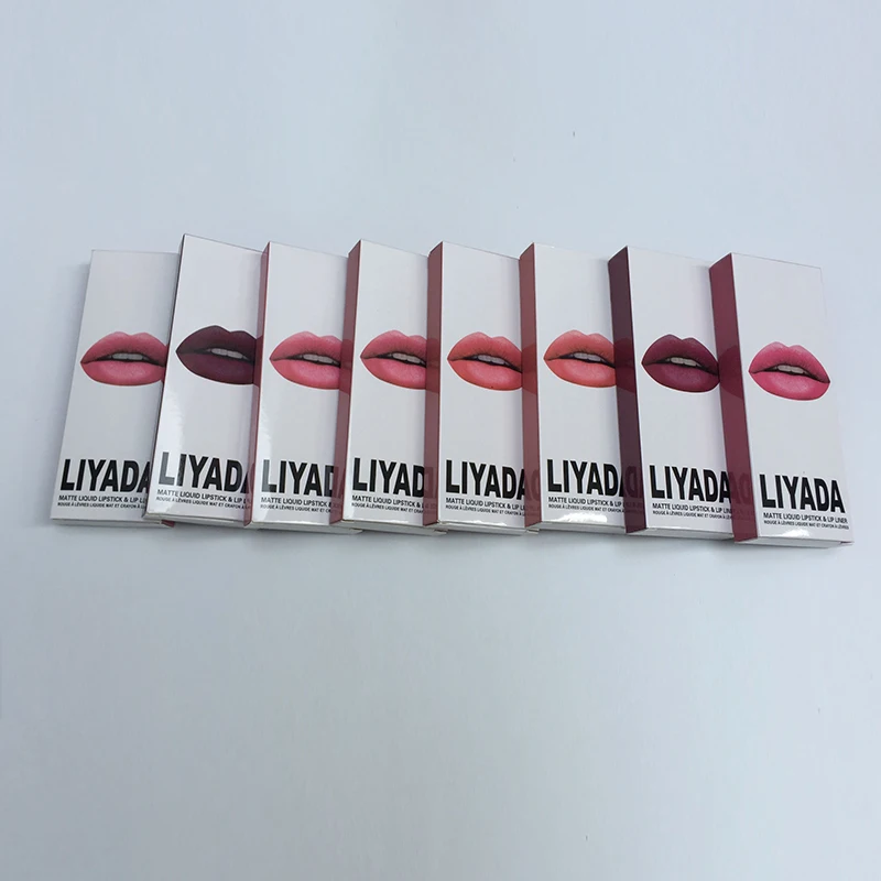 Бренд LIYADA Матовый жидкий блеск для губ Lips Pencil Макияж Губная помада Lasting