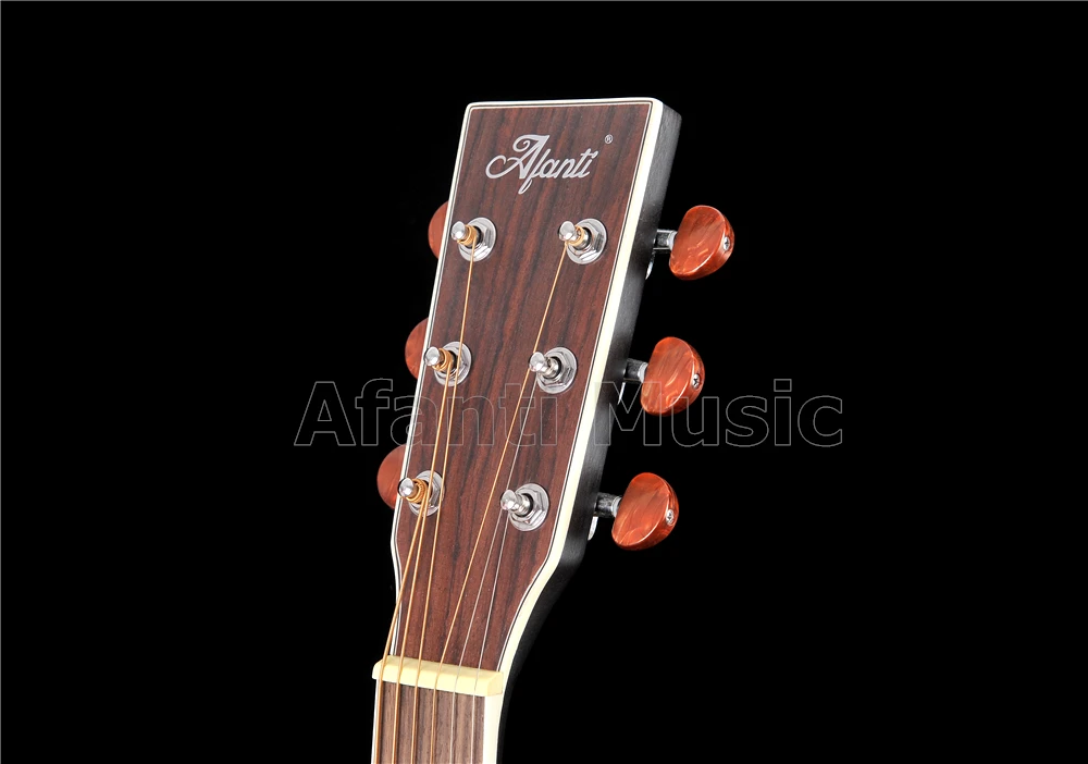 41 inch Acoustic/ Solid Africa Mahogany top / back and sides/ AFANTI Acoustic guitar (AFA-918) | Спорт и развлечения
