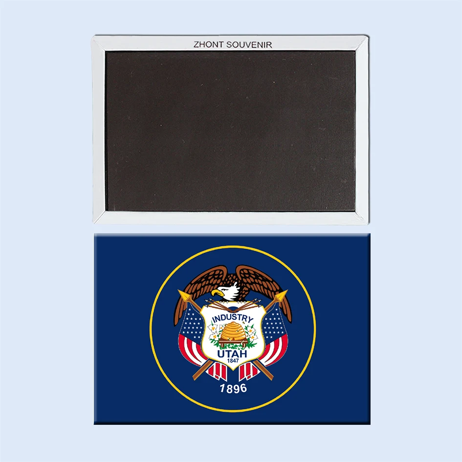 Декоративный подарок улей ФЛАГ ЮТА магнит на холодильник 052|magnet flag|fridge magnet flagsmagnet
