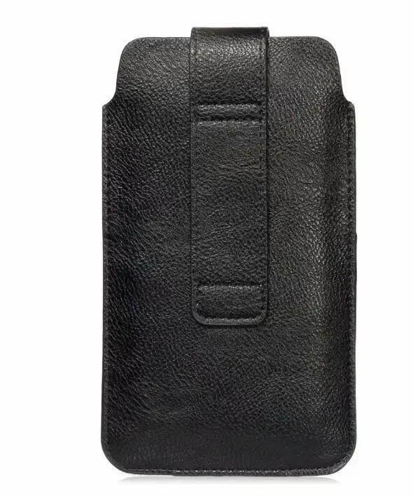 Черный Из искусственной кожи с вытяжным языком рукав Чехол Для Doogee S68 S90 Pro Y8C N10 N20 N100 S90 S40 X70 S70 Lite Y8 плюс S90C - Цвет: Черный