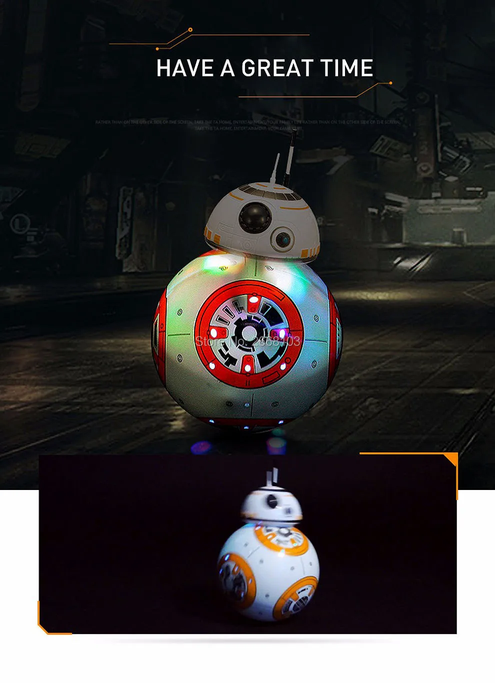 Звездные войны RC обновленный дроид со звуковым BB-8 мяч 2,4G пульт дистанционного управления BB 8 Интеллектуальный робот экшн-фигурка игрушки для детей модель