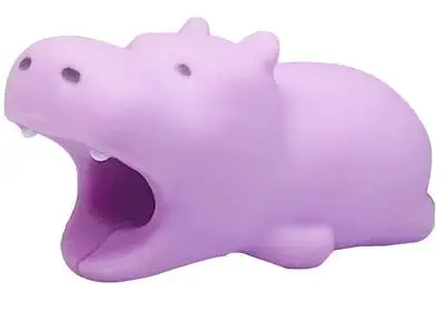 Hippopotamus Защитный кабель USB для животных, органайзер для управления линией передачи данных, защита для зарядки, галстуки для передачи данных для iPhone 6, 7, 8, X, iPad - Цвет: Hippopotamus