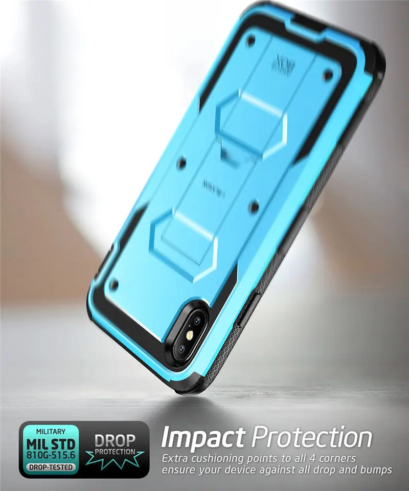 Для iphone Xs Max Чехол i-Blason Armorbox полный корпус сверхмощный ударопрочный чехол со встроенной защитой экрана и подставкой