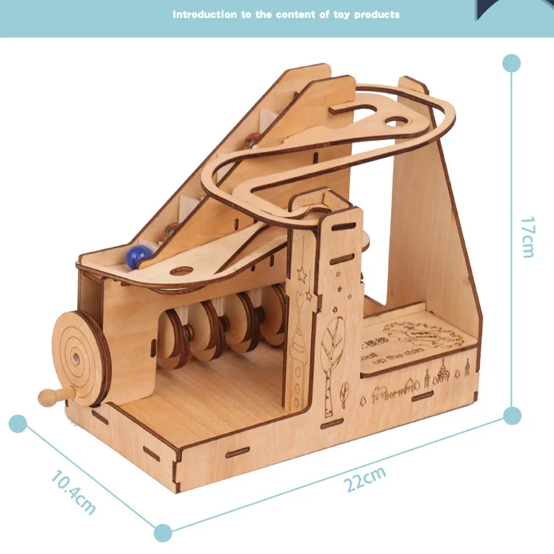 Креативные DIY 3D механические модели пинбол вверх по ступенькам сборочные наборы
