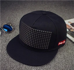 Новая мода мужская панк шляпа с рисунком ежа личность Джаз Snapback Спайк с заклепками колючие Бейсбол Кепки для хип-хоп Рок танец - Цвет: 3