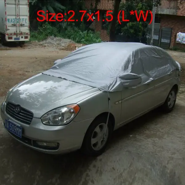 Size X(2.7x1.5m) Полное покрытие автомобиля крытое наружное солнцезащитное тепло УФ снег Защита от солнца пылезащитный анти-УФ устойчивый к царапинам Седан универсальный костюм - Название цвета: Size X(2.7x1.5m)