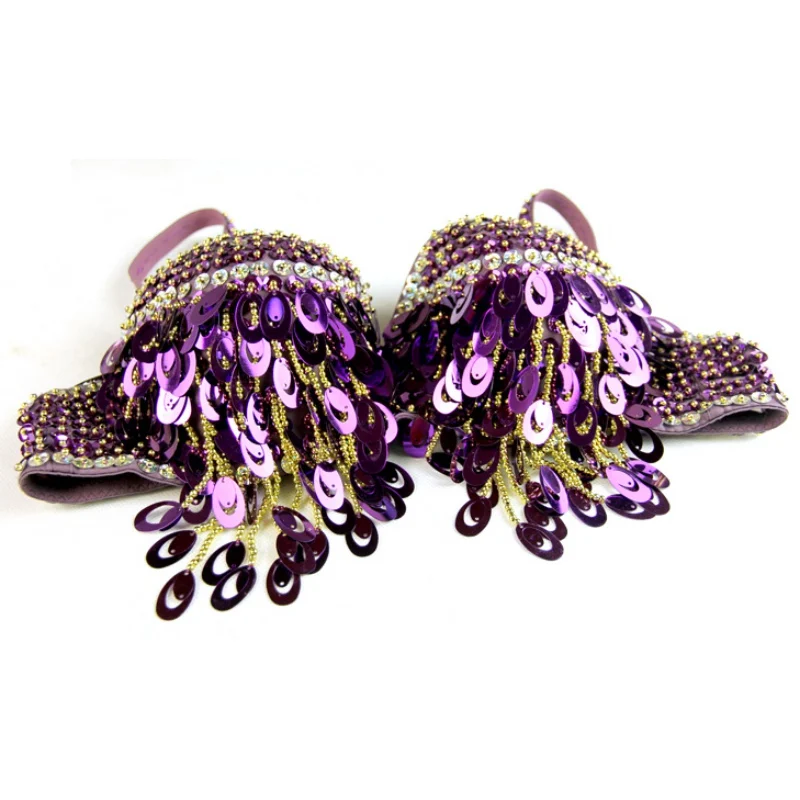 Новый бюстгальтер ручной работы украшенный бисером для живота размер 80 чашек