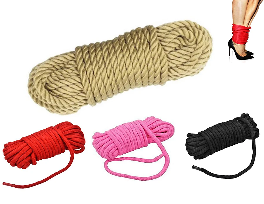 10 м Хлопок Веревка тела ремень сдержанность шибари связать бондаж ролевая игра