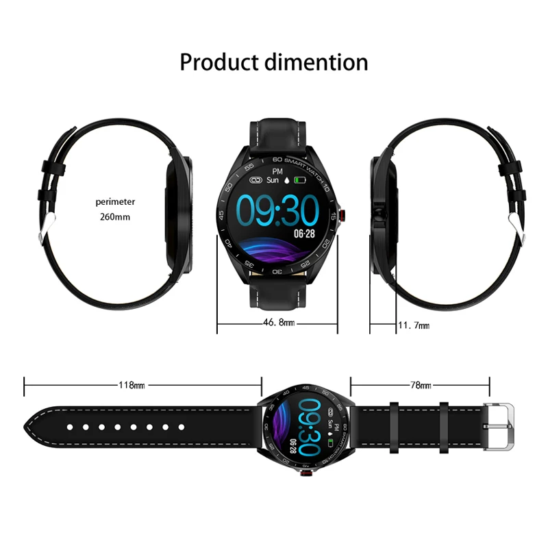 UHOOFIT K7 мужские спортивные 1 3 дюйма IP68 Водонепроницаемые Смарт-часы пульсометр