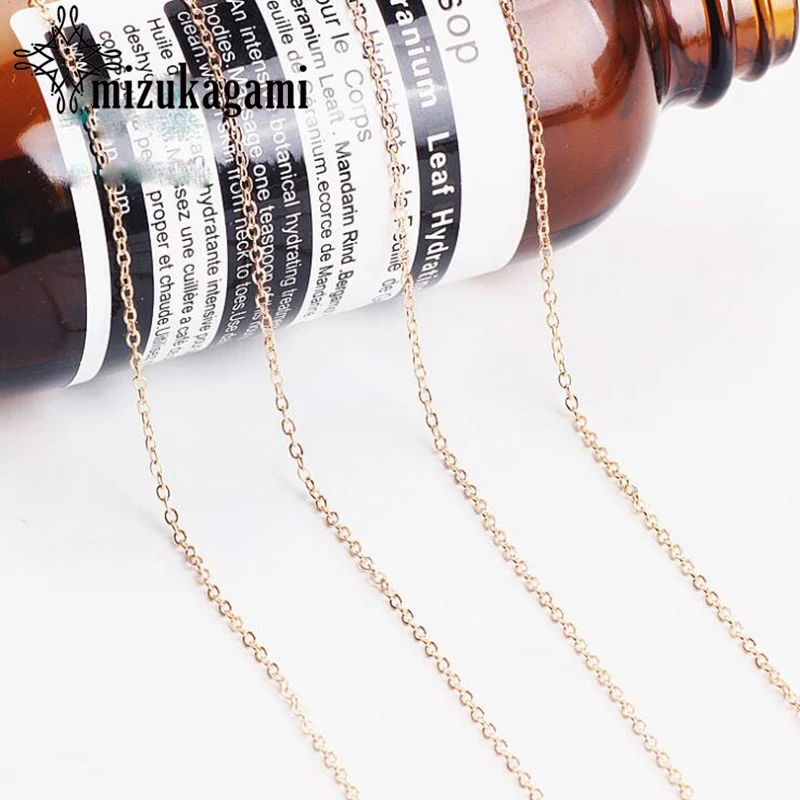 Золотая медная цепочка 10 м/лот сделай сам кисточка серьги аксессуары для