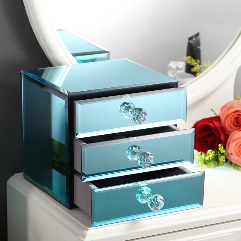 SAFEBET брендовый рыцарь хрустальный стеклянный ящик для хранения ювелирных