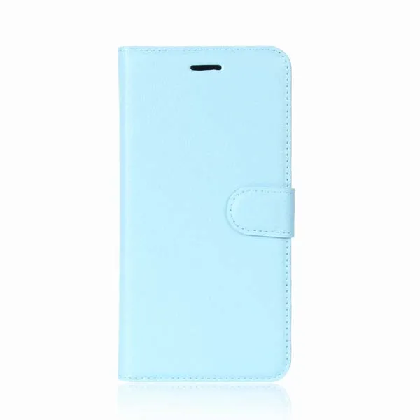 Blue YINGHUI кожа личи ультра тонкий светильник вес кожаный чехол для телефона Для Doogee X60L - Цвет: Blue
