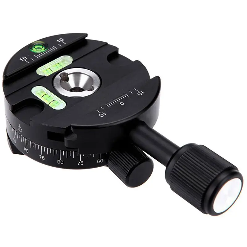 360 градусов Штатив Quick Release зажим пластина панорамная головка панорамирование