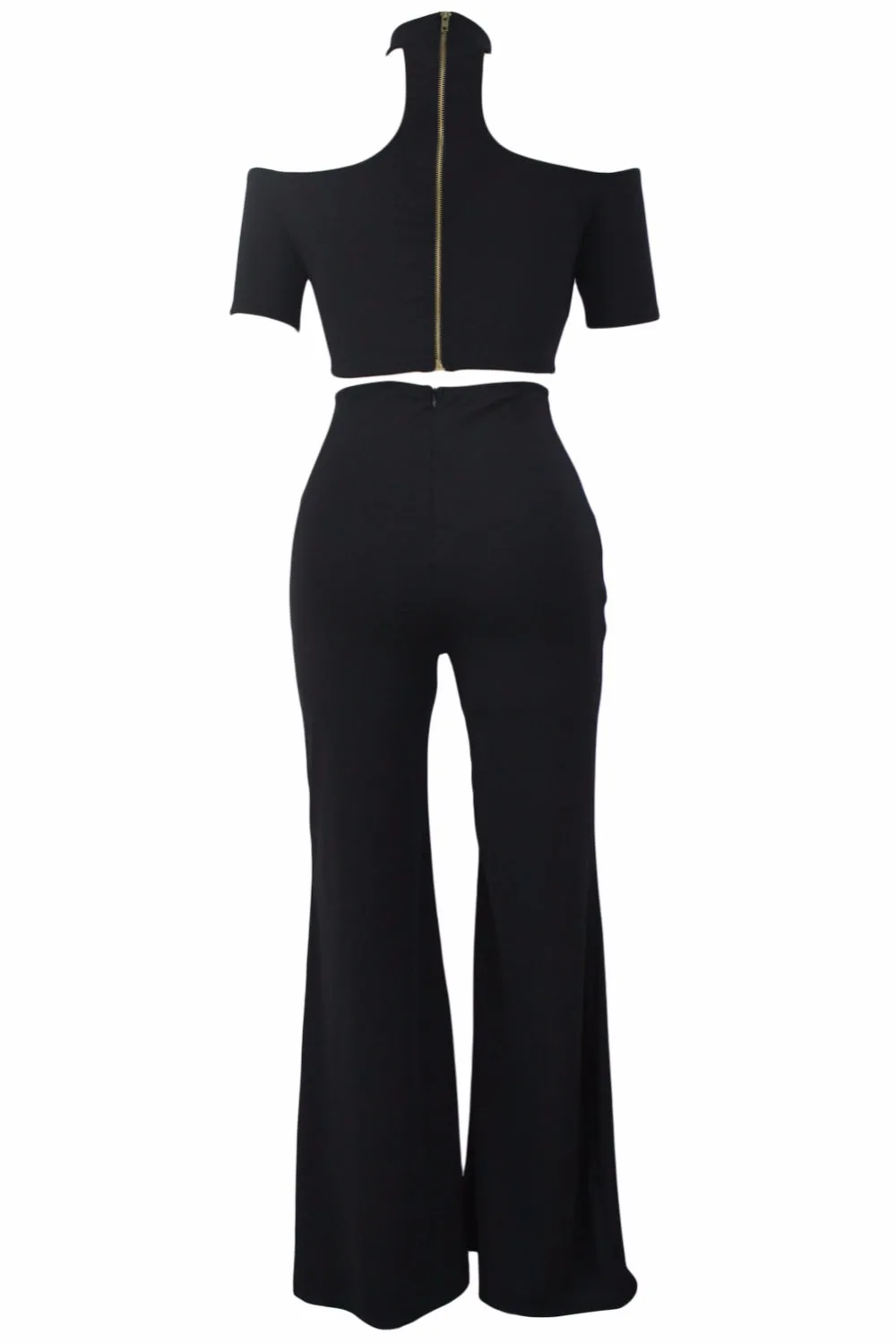 2017 Новая Мода 2 Шт. Белый Черный С Плеча Растениеводство Топ высокой Талией Кнопка