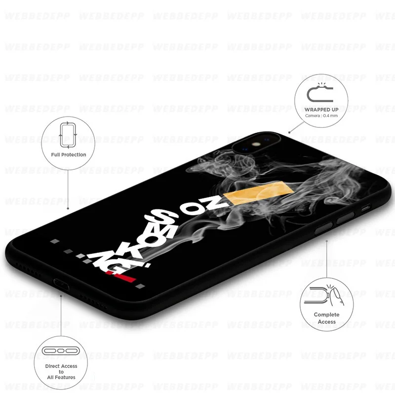 WEBBEDEPP мягкий чехол для сигарет без курения Huawei Mate Honor 20 6A 7A 7C 7X 8 9 9X 10 View Lite Pro 30 |