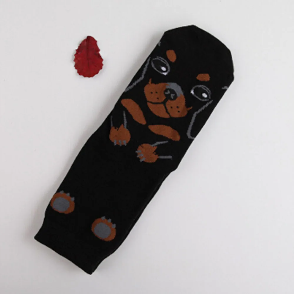 

Hot Sale Design Women Lovely Dogs Socks Cute Cartoon Sox New Style Fashion Cotton Printing Tube Floor Socks