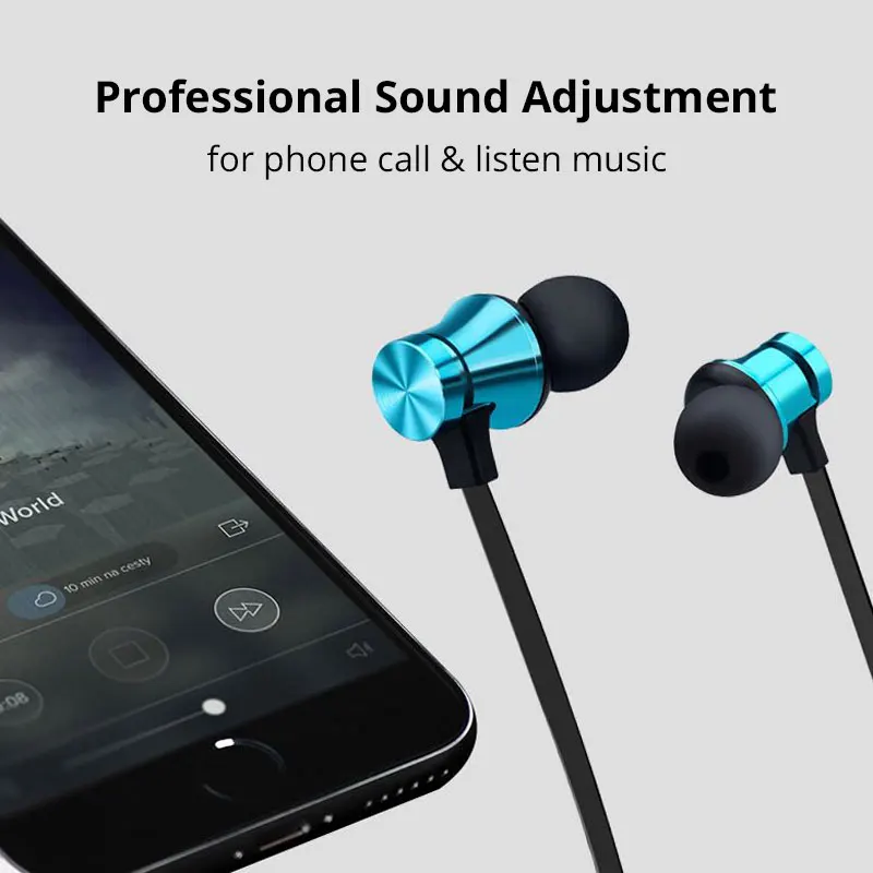Bluetooth наушники, магнитные притяжения, беспроводные наушники для телефона, Bluetooth 4,2, наушники для Xiaomi, наушники для Meizu sony
