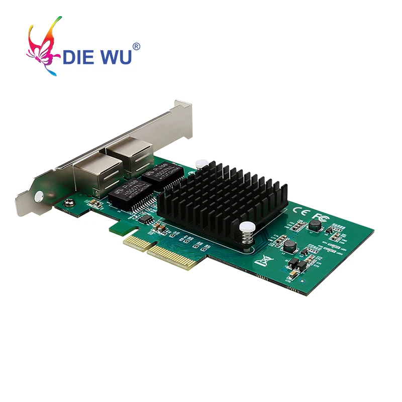 Сетевая гигабитная карта DIEWU TXA030 RJ45 10/100 Мбит/с 1 ГБ Intel 1000 PCIe 4x мини lan для