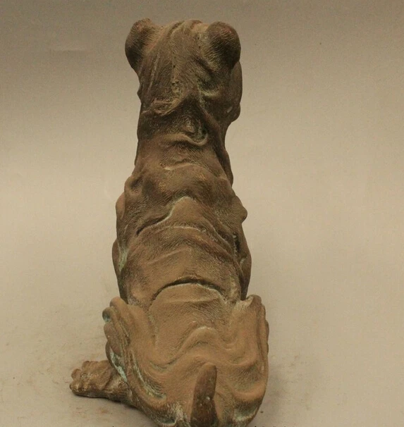 8 &quotПрекрасный Китайский чистый Бронзовый знаменитый питомец Шарпей мопса