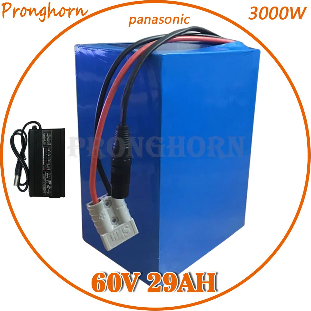 60 V 1500 W 2000 W 3000 W литиевая батарея 60 V 30AH литиевая батарея велосипеда использовать телефон panasonic 60 V аккумулятора электроскутера с зарядным устройством