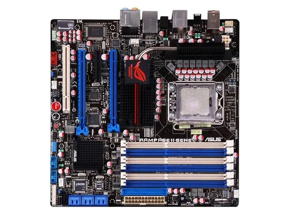 Asus Rampage II Gene DDR3 LGA 1366 X58 Материнская плата для настольного компьютера I7 процессор 24