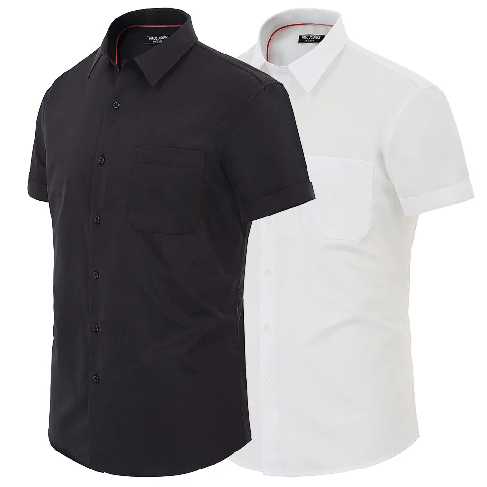 Мужская белая рубашка летняя офисная одежда деловые рубашки для работы