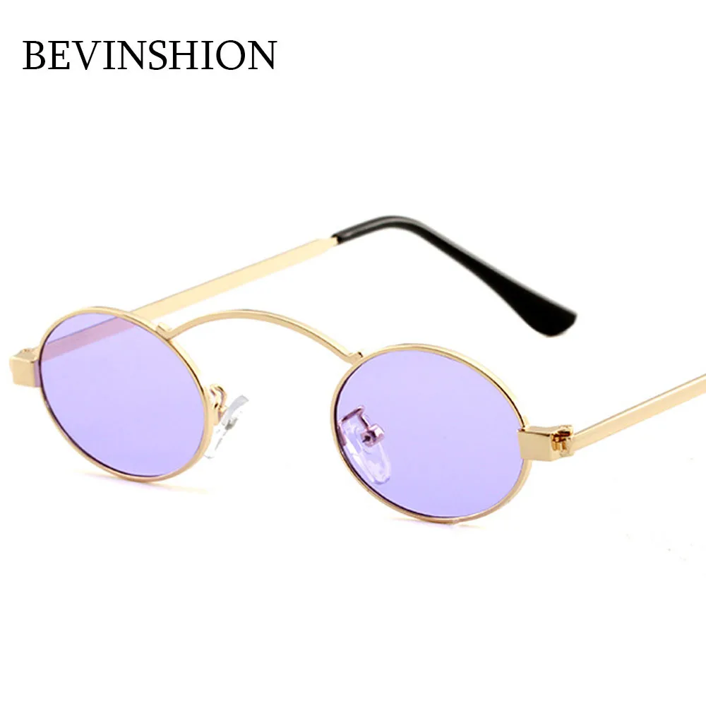 Brand Prince Glasses Steampunk Vintage Small Round Sunglasses Women Sun Tiny Sexy Retro Rock Punk Men Red Purple | Аксессуары для