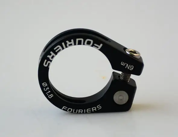 31 8MM Black FOURIERS зажим для сидения MTB дорожный зажим для сидения велосипеда алюминиевый Подседельный штырь зажим черный 31,8/34,9 мм - Цвет: 31 8MM Black
