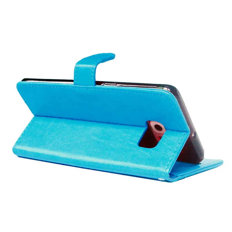 Кожаный чехол бумажник с откидной крышкой и подставкой для Samsung Galaxy S6 edge plus|case