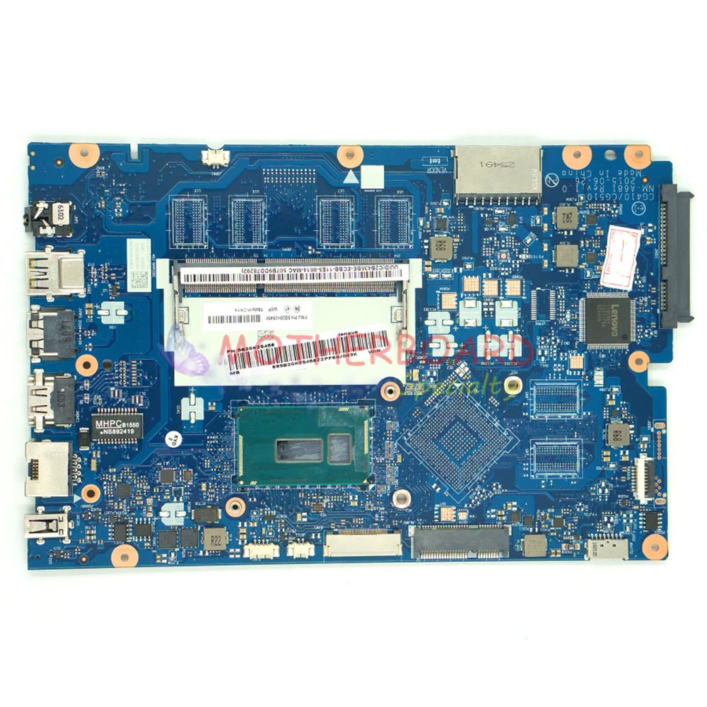 Vieruodis для Lenovo Ideapad 100 15IBD материнская плата ноутбука SR240 I3 5020U CPU DDR3 5B20K40900 CG410/CG510 NM