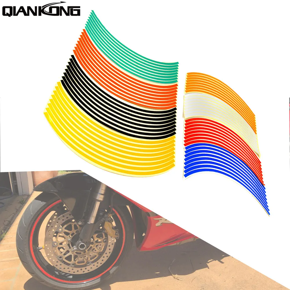 

For HONDA XR650R XR230 Strips Car Styling Motorcycle Automobile Wheel Tire Sticker On Car Rim Tape Car Sticker Parking Accessory