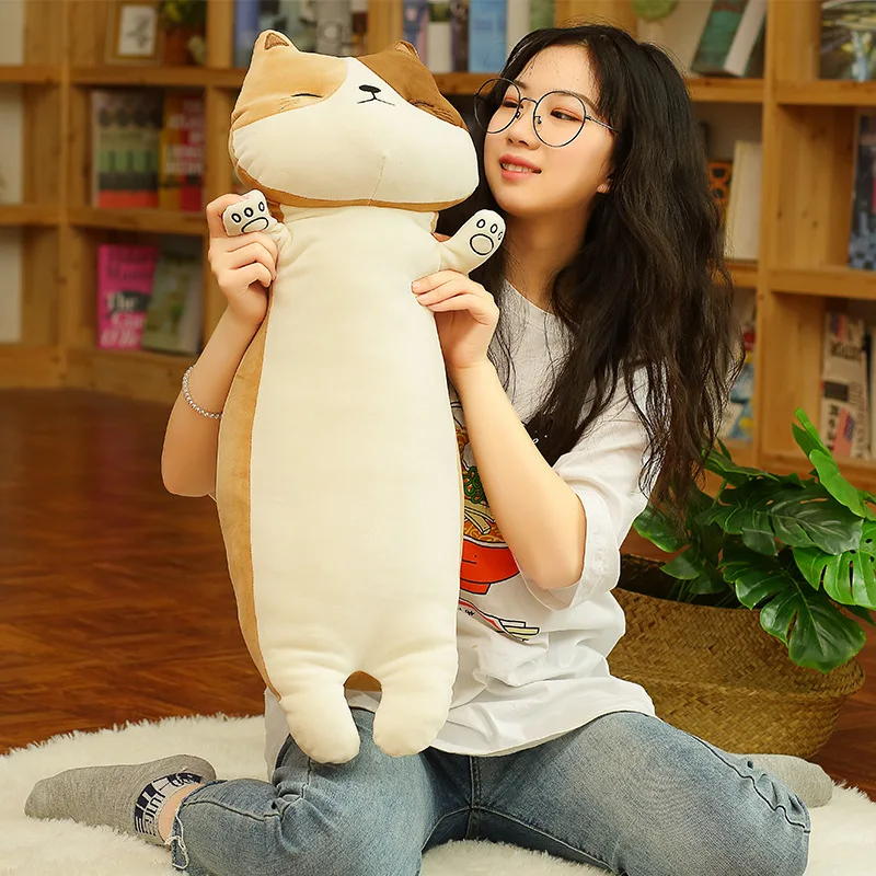 

1pc 75cm Cute Shiba Inu&Husky Dog&Cat Plush Toy Stuffed Soft Kawaii Chai Dog Cartoon Pillow Lovely Gift for Kids Baby Children