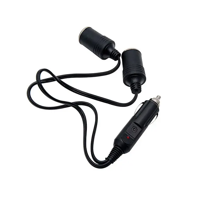 

DC 12V USB Car Charge Twin Double Car Cigarette Lighter Socket Extension Lead Adaptor Splitter