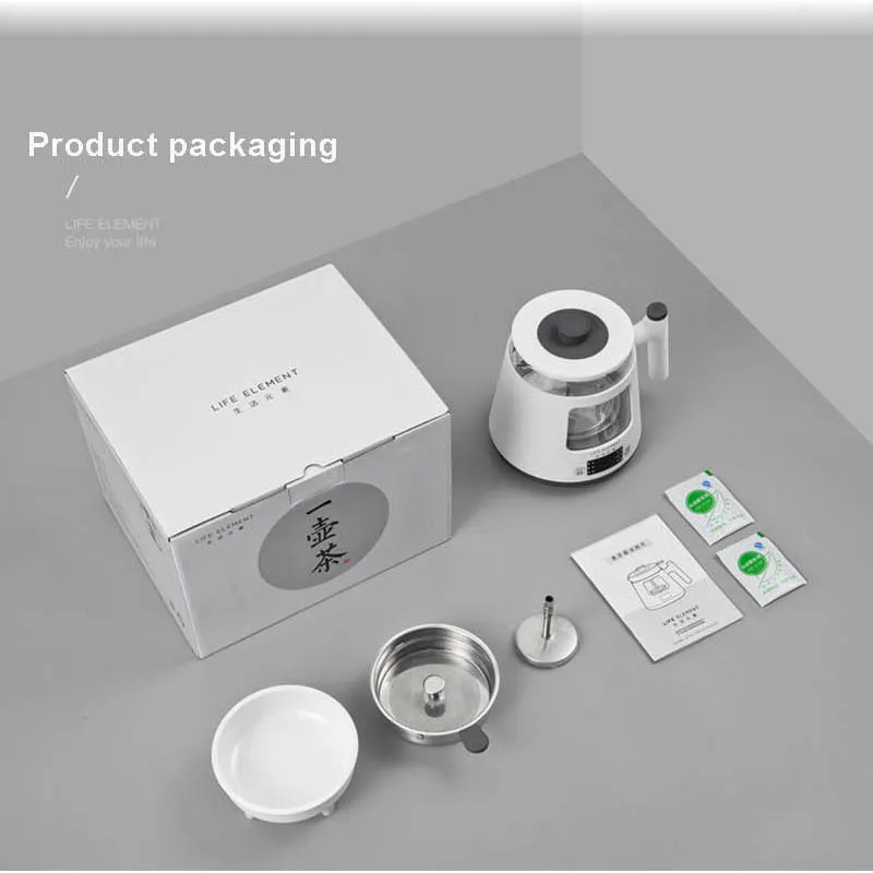 

800ML Multi-Function Automatic Steam Glass Electric Kettle Health Preserving Pot Glass Boiled Tea Pot Bottle Warm Kettle 220V