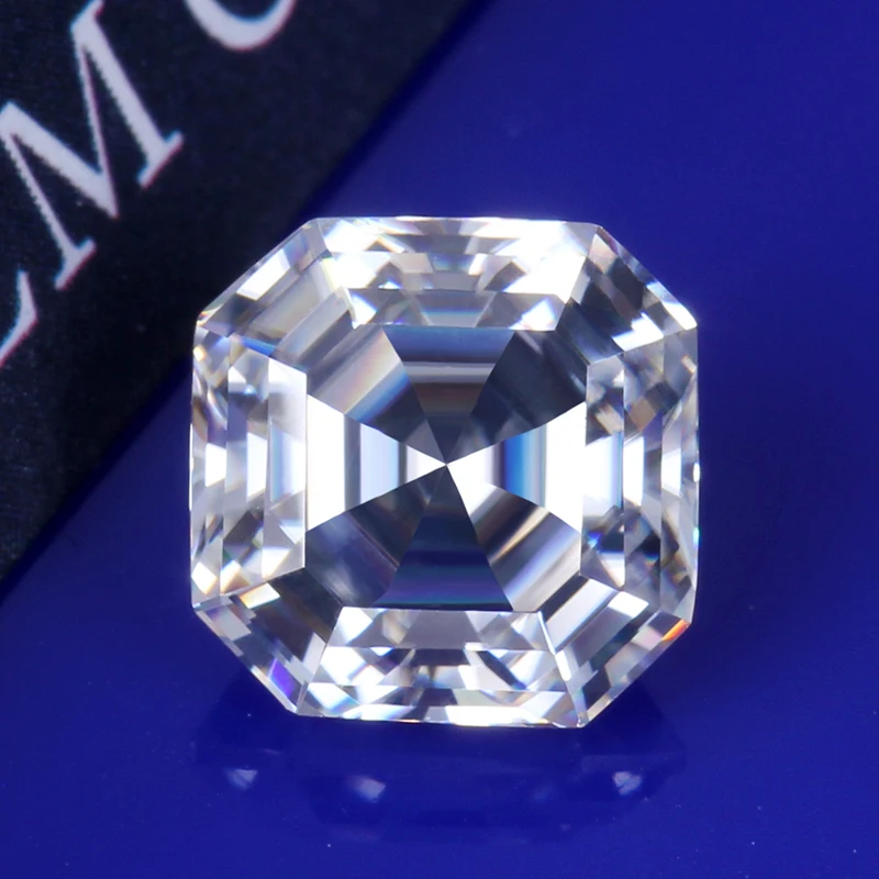 EF 6 5*6 5 мм 1.5ct камни asscher cut моиссаниты для помолвки Кольца Драгоценные Камни|Стразы